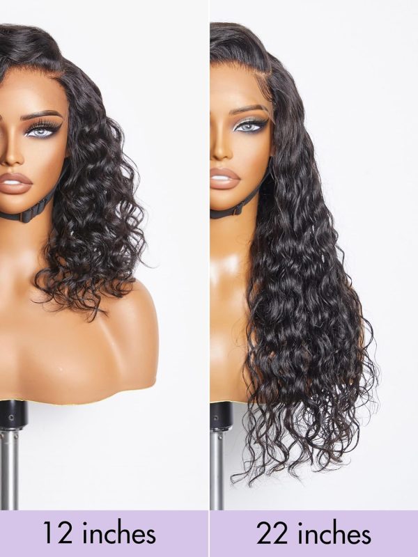 luvme hair water wave glueless partingmax 7x6 pre cut hd lace front wig 12 inch