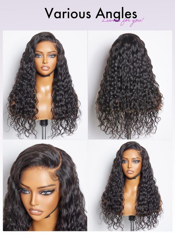 luvme hair water wave glueless partingmax 7x6 pre cut hd lace front wig 12 inch