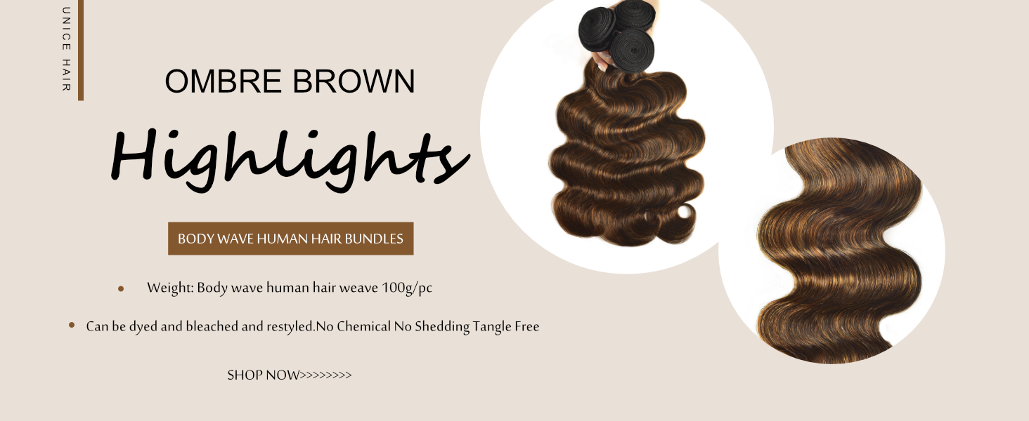 unice brown highlight body wave human hair weave 4 bundles 30 30 30 30 inches, brazilian remy hair ombre blonde human hair wavy weaves sew in fb30 piano color