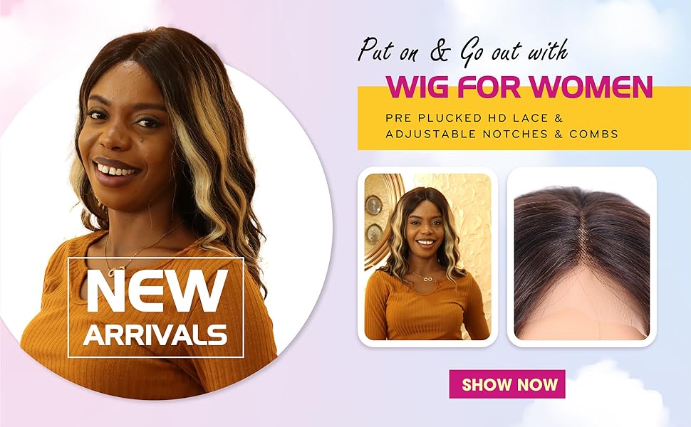 16 inch body wave vietnamese human hair lace wig with band pre plucked hd lace & adjustable notches & combs, long piano color #1b/27 wig 180% density for women