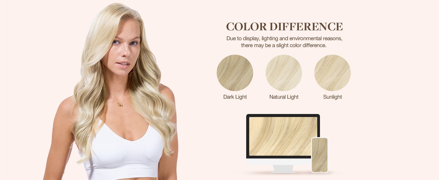 goo goo clip in hair extensions real human hair, remy human hair extensions clip ins for women, natural human hair, 17a/60a ash blonde highlighted platinum blonde