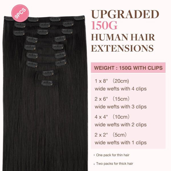 goo goo clip in hair extensions real human hair, remy human hair extensions clip ins for women, natural human hair, 18d/22f dirty blonde highlights (copy)