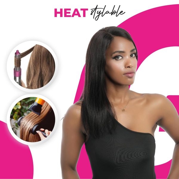 big g hair 16 inch natural straight side part virgin human hair wig with baby hair adjustable notches & strap at the back natural #1b color wig 180% density, ready to go out