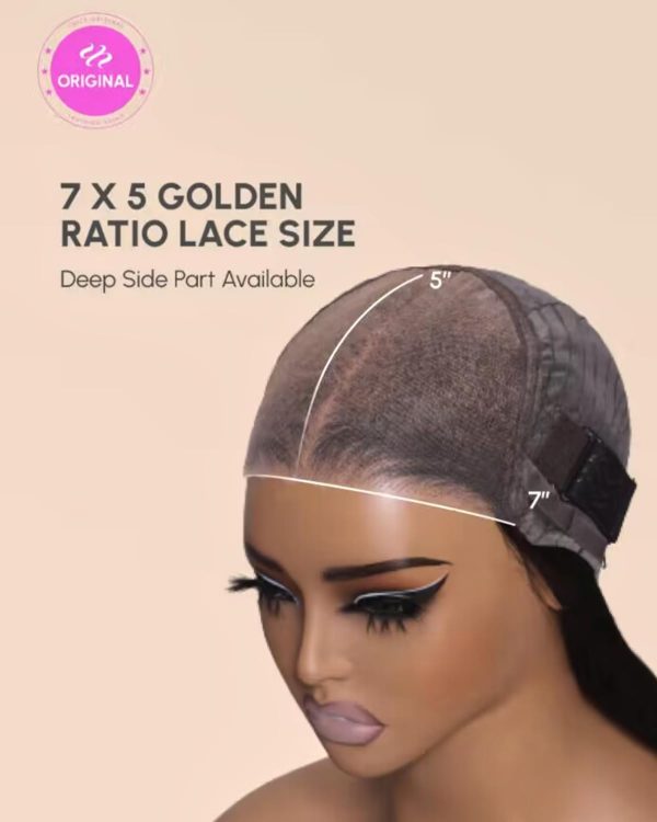 unice bye bye knots glueless wigs human hair pre plucked pre cut 7x5 lace closure wig straight short bob wig ready to go bleached knots blonde with brown root 150% density