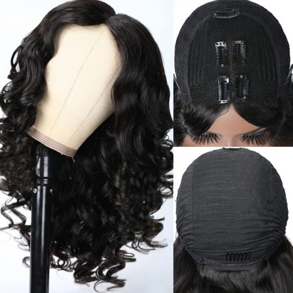 unice v part wigs human hair body wave upgrade glueless human hair v part clip in wigs no leave out, no glue, no sew in, beginner friendly