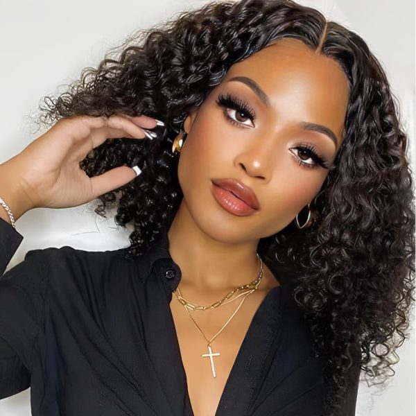 unice water wave short bob wigs human hair 7x5 pre cut lace bye bye knots glueless wigs bleached knots pre plucked hairline put on and go beginner wig for women (13)