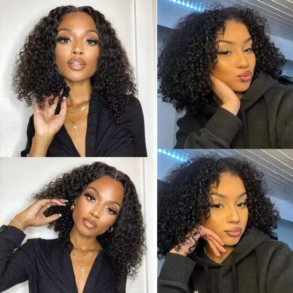 unice water wave short bob wigs human hair 7x5 pre cut lace bye bye knots glueless wigs bleached knots pre plucked hairline put on and go beginner wig for women (14)