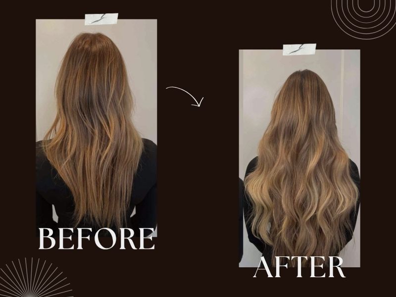 26 Inch Hair Length Before and After
