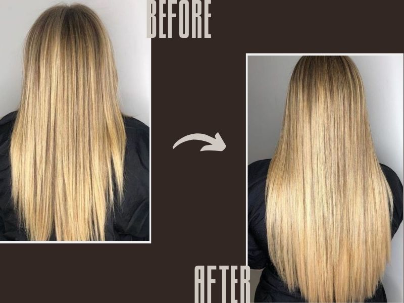 28 Inch Hair Before and After